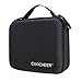COOCHEER Gopro Carrying Case for Gopro Hero 5 4 3+ 3 2 1 and Accessories Black&Red (Medium Size)