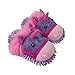 Aroma Home Fuzzy Friends Womens Unicorn Slippers, Purple, 9.5