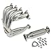 For Honda EJ EG EK Polished Chrome Header Stainless Steel Tubular Exhaust Manifold+Piping