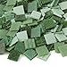 Milltown Merchants™ Green Mosaic Tiles - Bulk Mosaic Tile Assortment - 3/4 Inch (20mm) Mixed Colors Venetian Glass Tile - 1 Pound (16 oz) Craft and Backsplash Tile