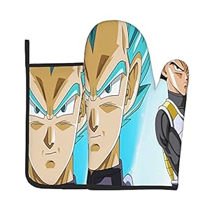 Xiaoxian Dra-gon Ba-ll Z 106 Hittebestendige Keukenovenhandschoenen, ovenhandschoenen en potdekselhandschoenen veilig…