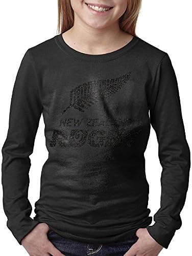 Youth New Zealand Rugby Union O-neck Long Sleeves Shirts M