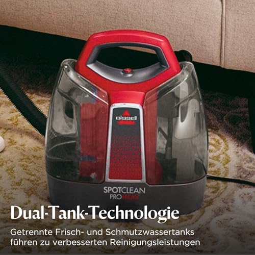 BISSELL 36988 SpotClean ProHeat stain cleaner, removes stains from carpets and upholstery, 330W, 2.5 l