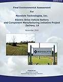 Image de Final Environmental Assessment for Novolyte Technologies, Inc. Electric Drive Vehicle Battery and Component Manufacturing Initiative Project, Zachary,