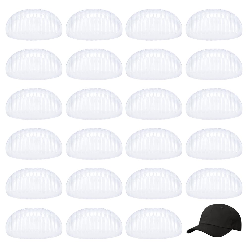 FINGERINSPIRE 24pcs Cap Insert Shaper - Plastic Cap Support Holder for Baseball, Golf & More