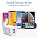 LEEKOTECH USB Wall Charger, 3-Pack 2.1A Dual Port USB Plug Power Adapter Wall Charger Charging Block Cube Compatible with iPhone XR Xs Max X 8 7 6 Plus 5 4, Samsung, LG, ZTE, Moto, Android Phone More