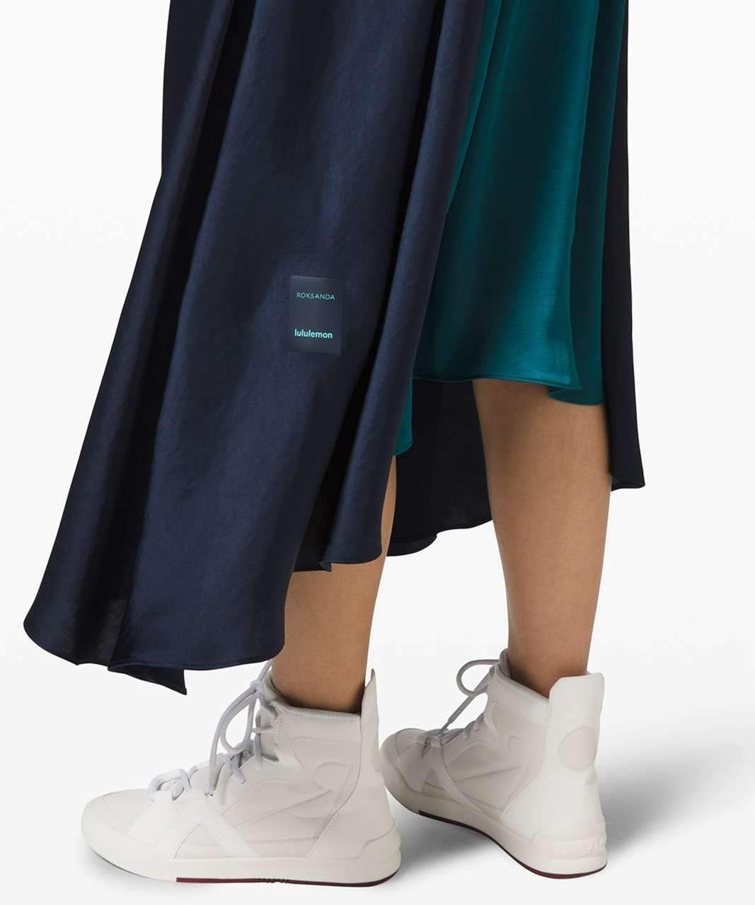 LULULEMON X ROKSANDA Face Forward Skirt (True Navy/Emerald/Frost) …, Large at  Women’s Clothing store