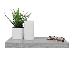 Home Basics Floating Wall Shelf Washed Grey