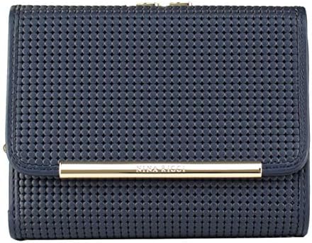 Amazon Co Jp ニナリッチ 財布 レディース 折財布 3つ折財布 ミニ財布 がま口 ブランド 本皮 アルテミス 85 1653 ネイビー 84 服 ファッション小物