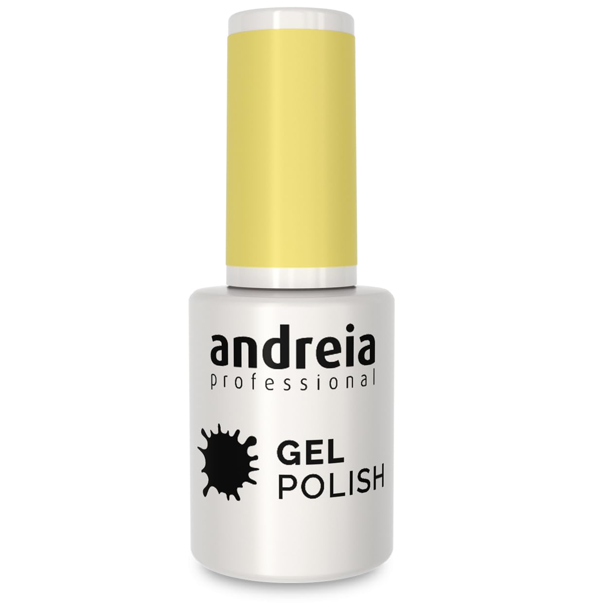 Andreia Semi-Permanent Nail Gel Polish for UV/LED Lamp - Intense Shine and 4 weeks Lasting Manicure Nail Gel Varnish - Colour 202 Yellow 10.5 ml