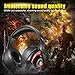 Gaming Headset for Xbox One PS4 PC, ONIKUMA 7.1 Surround Stereo Sound and Noise Cancelling Over Ear Headphones with Flexible Microphone, Led Light for Laptop PC Smartphone Gamersthumb 1