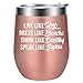 LEADO Golden Girls, Best Friend Friendship Gifts for Women - Funny Galentines, Valentines Day, Birthday Gifts for Friends, Girlfriend, BFF, Bestie, Her Live Like Rose Dress Like Blanche Wine Tumbler
