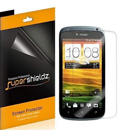 [6-Pack] Supershieldz- High Definition Clear Screen Protector Shield For HTC One S (T-Mobile) + Lifetime Replacements Warranty [6 Pack] - Retail Packaging