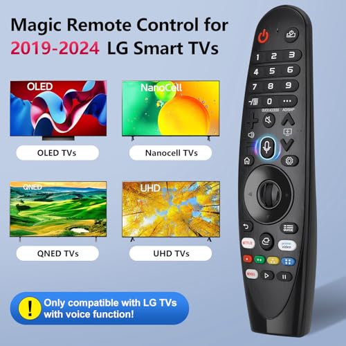 Magic Remote for LG-TV-Remote, Replacement for LG Smart TV Remote Control, AKB75855501 AN-MR20GA with Pointer and Voice Function