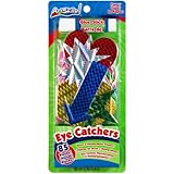ArtSkills Eye Catching Poster Shapes, Neon and Holographic, 85-Count, Includes 1 Glue Stick (PA-1218)