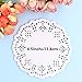 DECORA 4.5 inch White Round Paper Lace Doilies for Wedding Tableware Decoration 200pcs