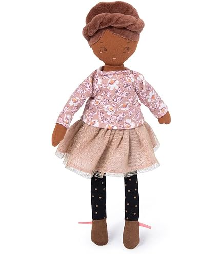 Moulin Roty Golden Fairy Doll — Sparkly Tulle Dress, 11.81" Tall, Soft & Snuggly - View #7