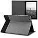 kwmobile Case for Sony Xperia Tablet Z4 - PU Leather and Canvas Protective Cover with Stand Feature - Grey/Black