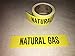 Roll of Natural Gas Pipe Marker, 72 Labels in a roll, With liner, Self adhesive stickers you peel and stick, 9