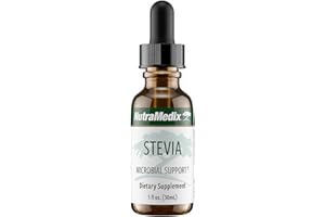 NutraMedix Stevia - Bioavailable Liquid Stevia Leaf Extract Drops for Microbial Support - Sugar Alternative with Microbial Support Properties - Low-Carb, No Added Sugar (1 oz / 30 ml)