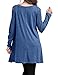 EMVANV Women's Cozy Fall Long Sleeve Lace Extender A Line Flattering Tunic Tops