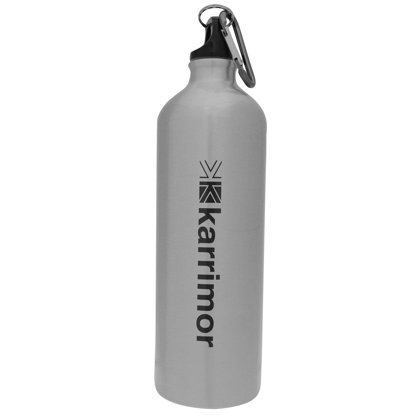Karrimor Unisex Aluminium Drink Bottle 1 litre Water Outdoor Brushed Brushed One Size