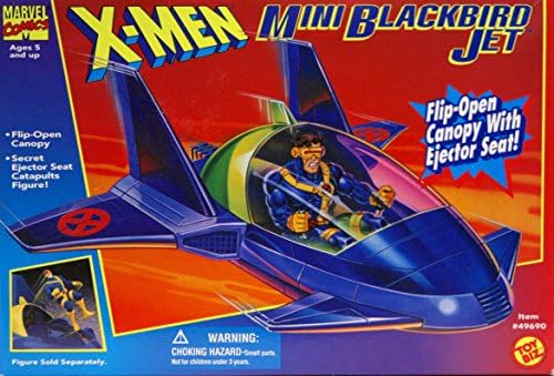 Marvel figures The Uncanny X-men Mini Blackbird Jet Vehicle (w/ flip open canopy & ejector seat)