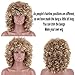 ELIM Curly Wigs for Black Women Short Blonde Hair Wig African American Womens Full Kinky Wig Synthetic Heat Resistant Natural Looking Wigs Z124