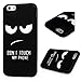 Iphone 6S Case,Iphone 6 Case (4.7 Inch),Soft Silicone Case Shockproof Protective Anti-slip Fancy Fabric Texture Surface Coated Design Slim Fit Cover By BADALink - Don't Touch My Phone