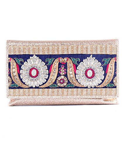 SAISHA Womens Clutch (Gold)