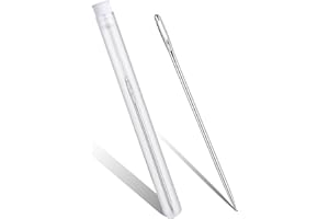 JUPEAN Large Sewing Needle 4" Hand Sewing Needles Embroidery Needles Upholstery Needles for Hand Sewing with Needle Storage Tube for Repairing, Quilting, Stitching