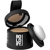 BOLDIFY Hairline Powder - Root Touch Up Hair Color for Gray Coverage - Bald Spot Concealing Hair Powder for Women & Men - 24-Hour Stain-Proof - Dark Blonde