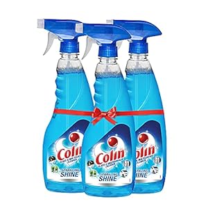 Colin Glass and Surface Cleaner Liquid Spray – 500 ml x 3 (Pack of 3)| India’s #1 All-Purpose Glass Cleaner for Car…