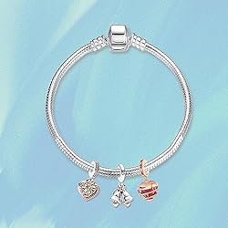 Doyafer You and Me Love Heart Bell Pendant Charm