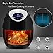 NutriChef Electric Hot Air Fryer Oven w/ Digital Display - Big 3.4 Qt Capacity Stainless Steel Kitchen Oilless Convection Power Multi Cooker w/ Basket, Pan - Use for Baking, Grill - PKAIRFR42 (Black)