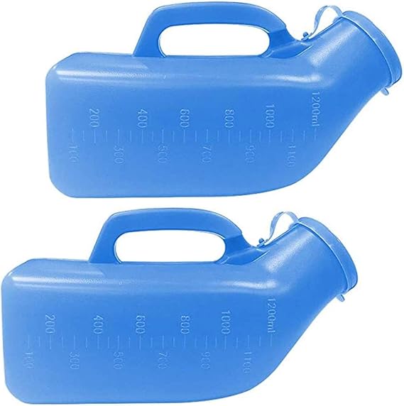Urinals for Men(2 Pack) 34oz/1200mL Thick Plastic Mens
