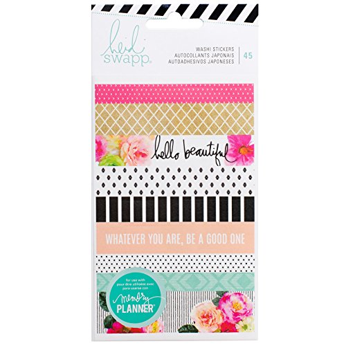 American Crafts 315143 Heidi Swapp Memory Planner 45Piece Washi Sticker Book