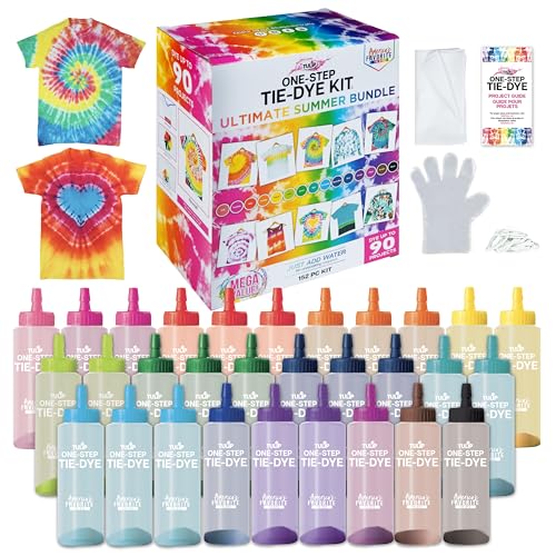 Tulip One-Step Tie-Dye Kit Ultimate Summer Bundle, Giant Classroom Pack, Tie Dy…