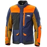 KTM Vast Gore-Tex Orange Navy Waterproof Adventure Touring Jacket