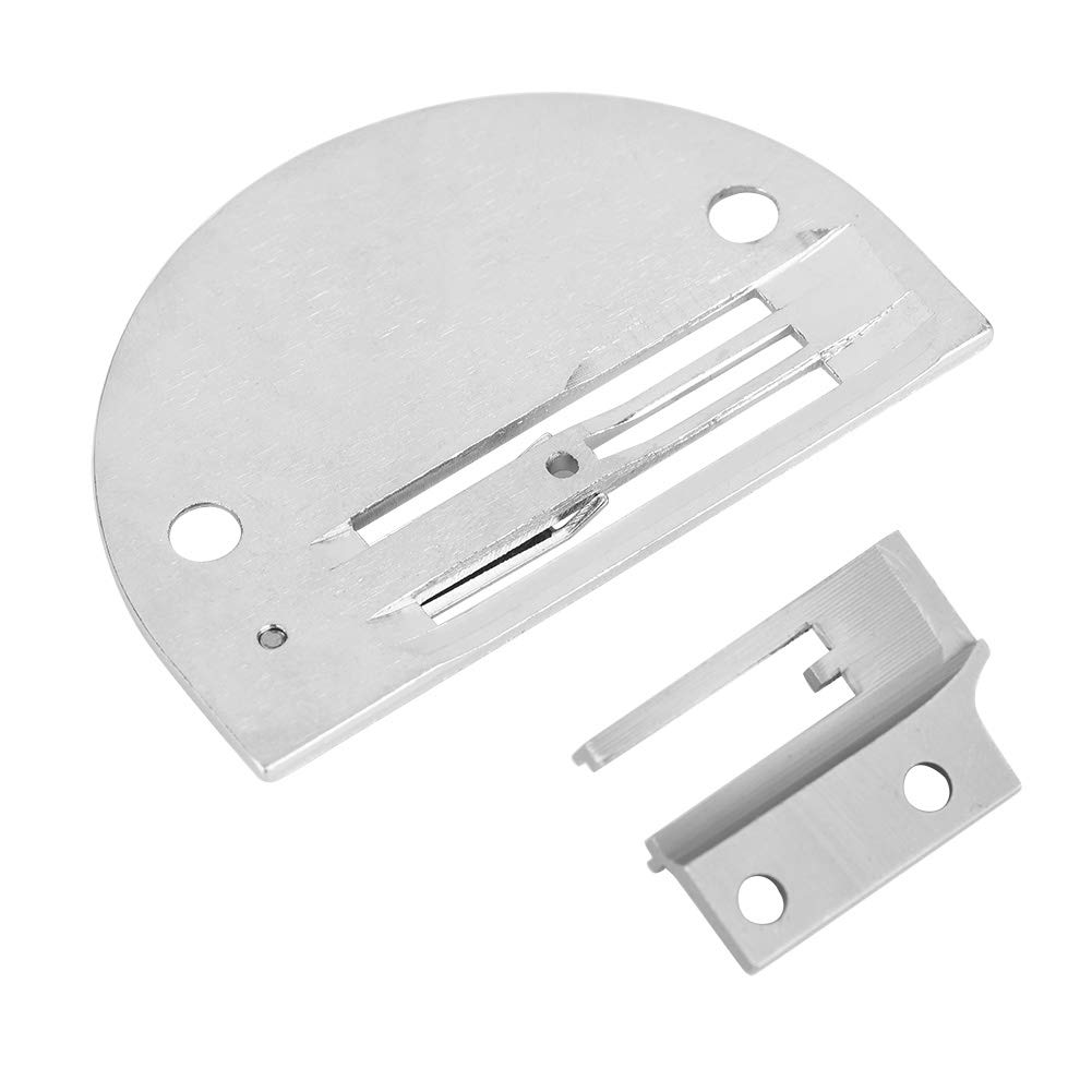 Flat car anti-wrinkle needle plate teeth 2-piece set, Sewing Machines And Accessories