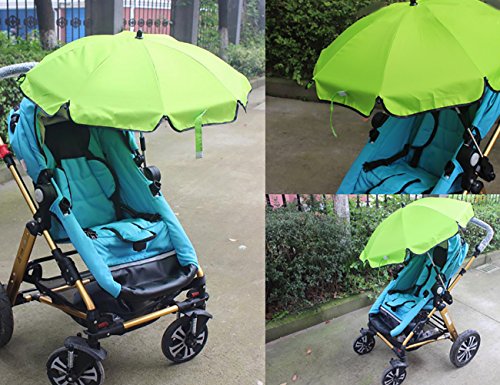 THEE Wheelchair Pushchair Baby Stroller Parasol Rain Sun Canopy Stretchable Pram Stroller Umbrella Holder Clip Clamp
