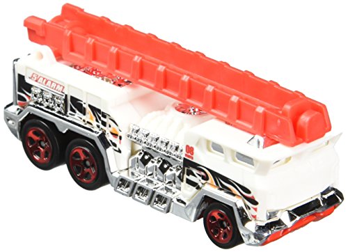 Hot Wheels, 2015 HW City, 5 Alarm [White] Fire Engine Die-Cast Vehicle #51/250