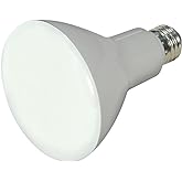 Satco Lighting 9.5 Watt BR30 LED Soft White Light Bulbs - 105 Degree Beam Angle - 3000K - Medium Base - 120 Volt - Dimmable -