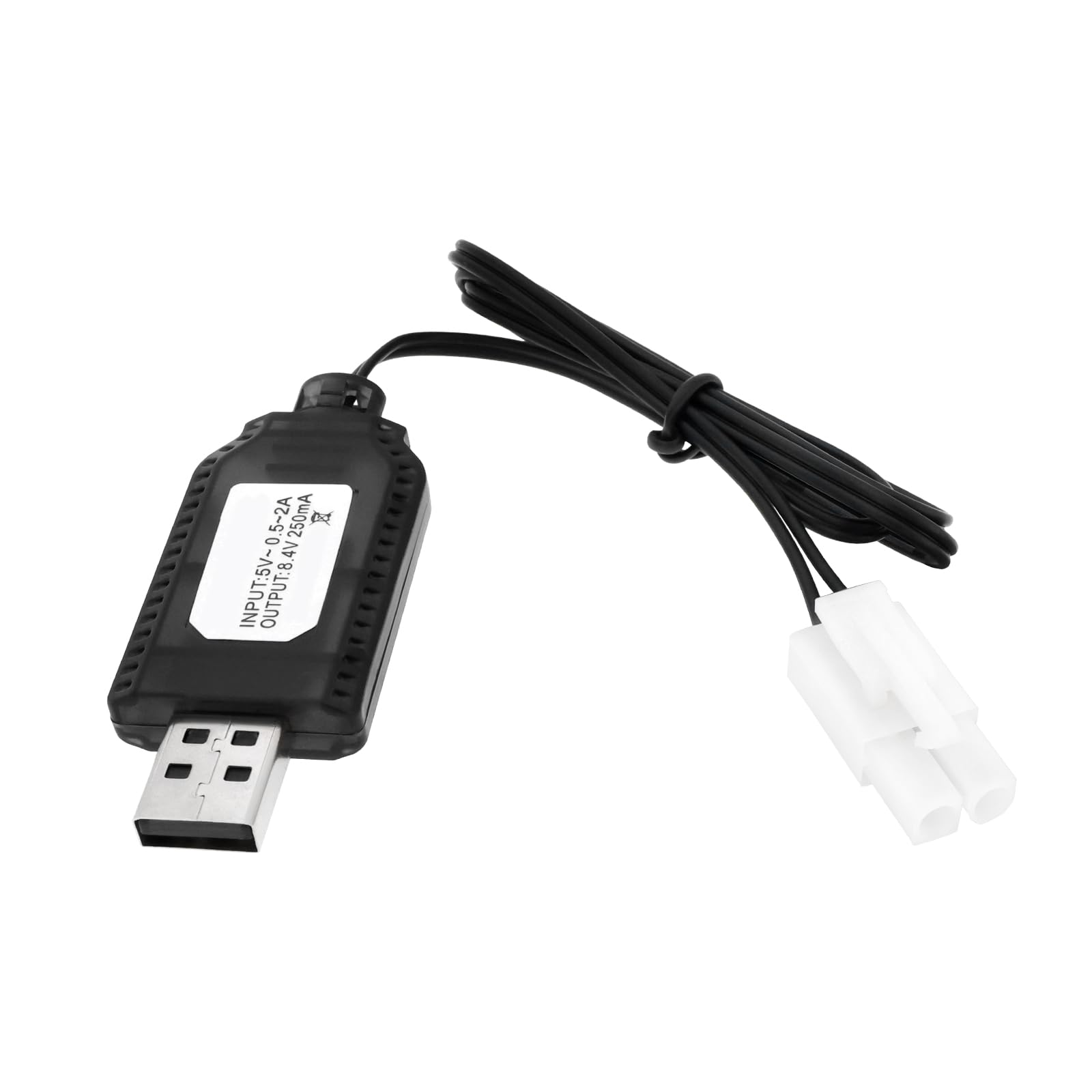 OTOTEC 8.4V NiMH/NiCd Battery Charger Cable with Standard 2P Plug 250mA Compatible with RC Car RC Tank RC Plane RC Boat