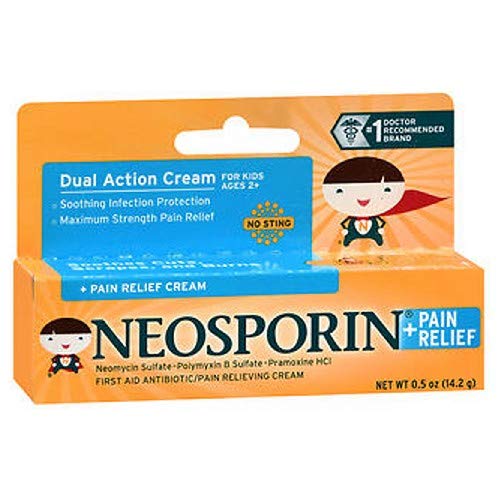 Amazon Com Neosporin Pain Relief Cream Kids 0 5 Oz Pack Of 3 Beauty