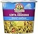 Dr. McDougall's Right Foods Vegan Lentil Couscous Soup Lower Sodium, 2.1 Ounce Cups (Pack of 6) Non-GMO, No Added Oil, Whole Grain, Paper Cups From Certified Sustainably-Managed Forests