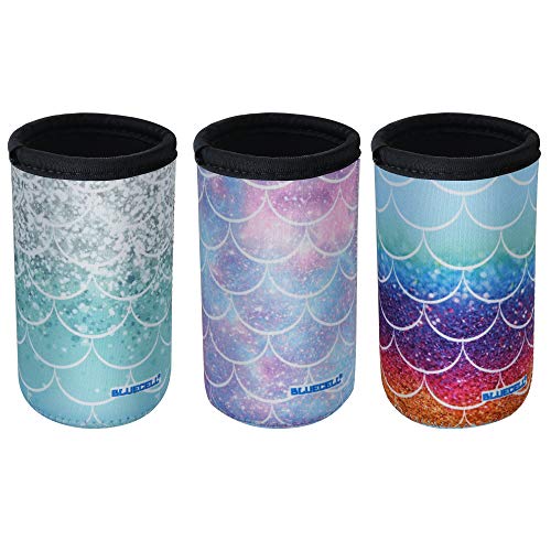 Bluecell Pack of 3 Neoprene Insulators Fish Scale Pattern Beer Can Sleeves for 16oz Drink Beer Cans (Fish-Scale Pattern(3pcs), 16 oz) - Thumbnail 7