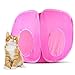 Weebo Pets Pop-Up Cat Play Cube with Storage Bag (Pink)