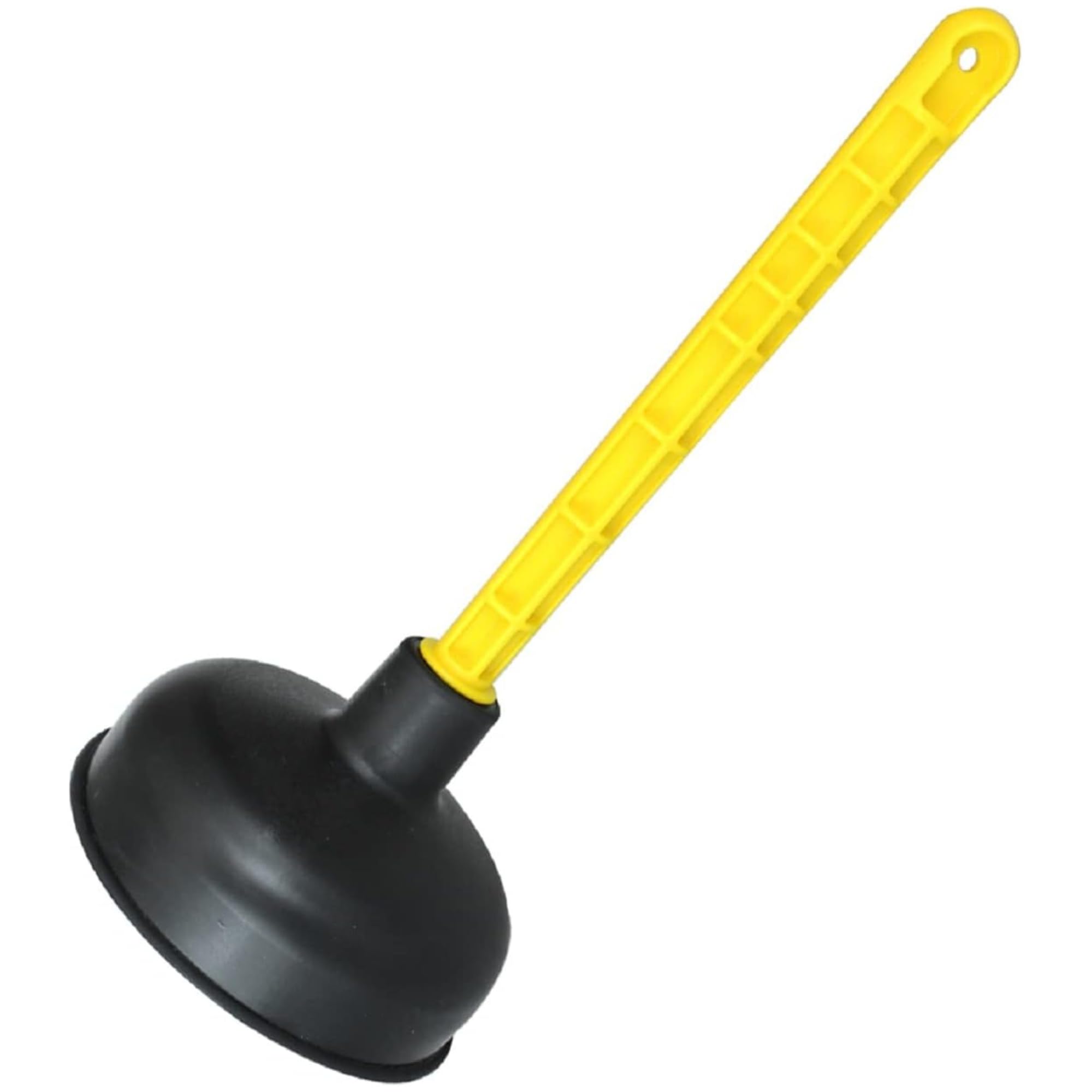 Heavy Duty Drain Plunger 140 mm, Strong Rubber Suction Cup, Sink, Shower & Floor Drain Unblocker, Powerful Clog Remover, Reusable Cleaning Tool