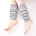2 Pack of Womens Cable Knit Leg Warmers Knitted Crochet Long Socks